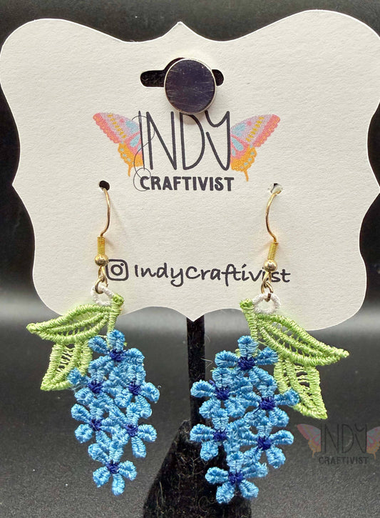 Bluebonnet Flower Earrings