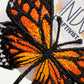 Made-to-Order Dark Orange Monarch Freestanding Lace Embroidered Butterfly Hair Jewelr