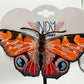 Made-To-Order Orange Freestanding Lace Embroidered Moth Hair Jewelry