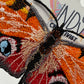 Made-To-Order Orange Freestanding Lace Embroidered Moth Hair Jewelry