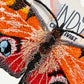 Made-To-Order Orange Freestanding Lace Embroidered Moth Hair Jewelry
