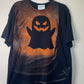 Ghost Adult Extra Large Halloween Reverse Tie Dye T-shirt