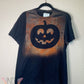 Pumpkin Adult Medium Halloween Reverse Tie Dye T-shirt