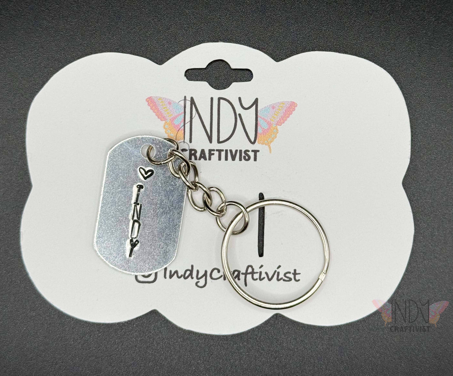 Hand Stamped Keychains