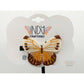 Brown Tipped Small Freestanding Lace Butterfly Hair Jewelry
