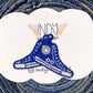 Embroidered Blue I’m Speaking Converse Like Brooch