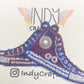 Embroidered Bi I’m Speaking Converse Like Brooch with Magnetic Hardware