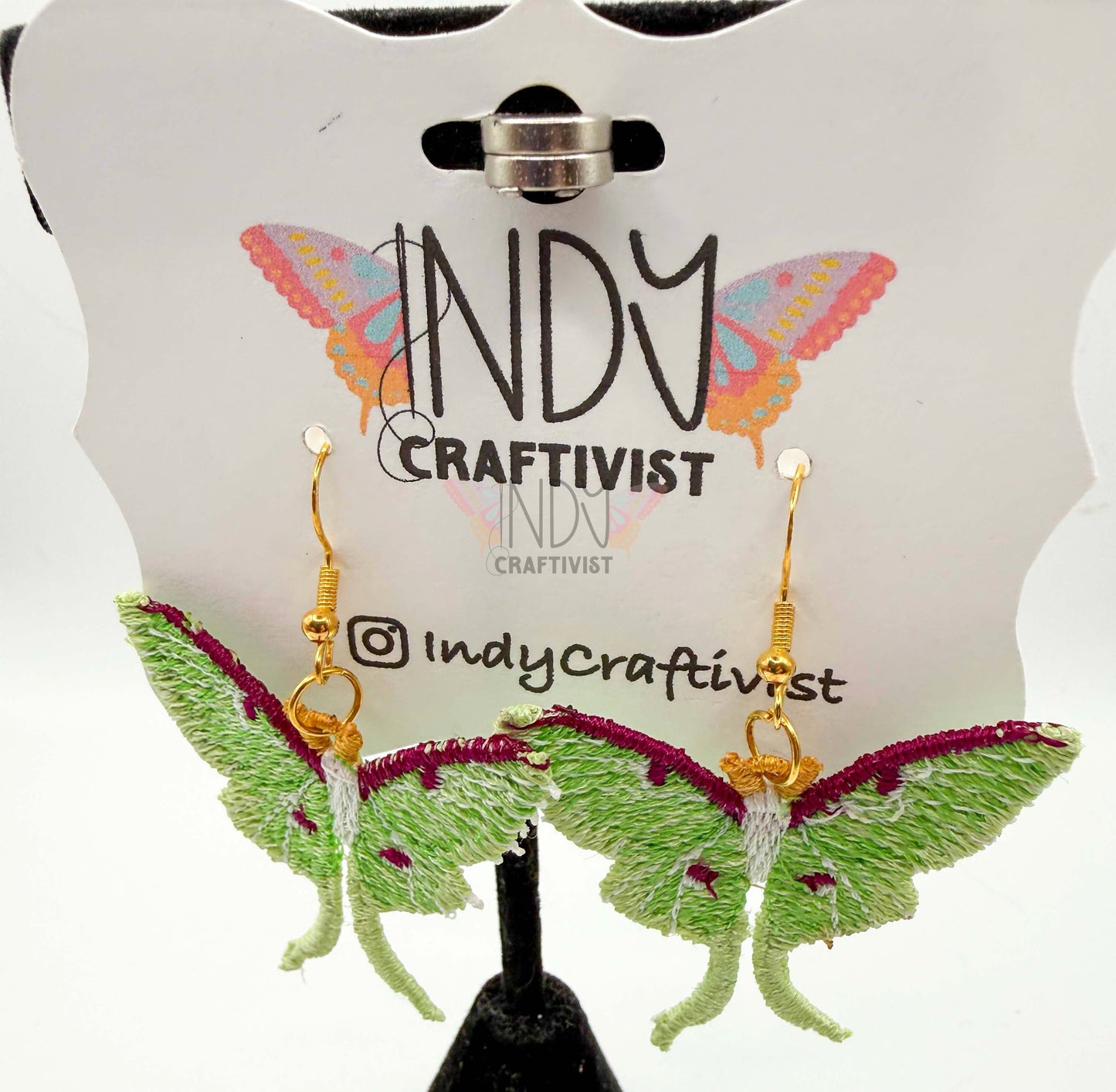 Luna Moth Earrings