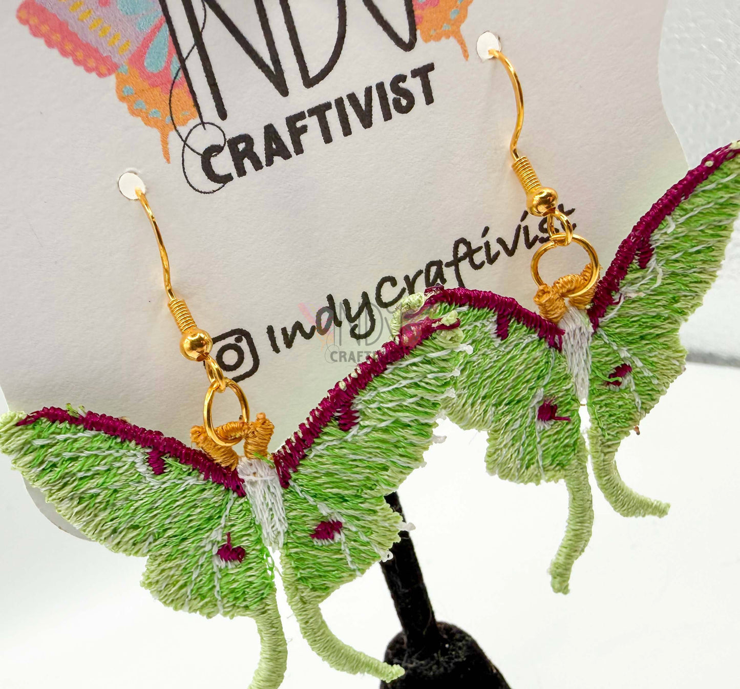 Luna Moth Earrings