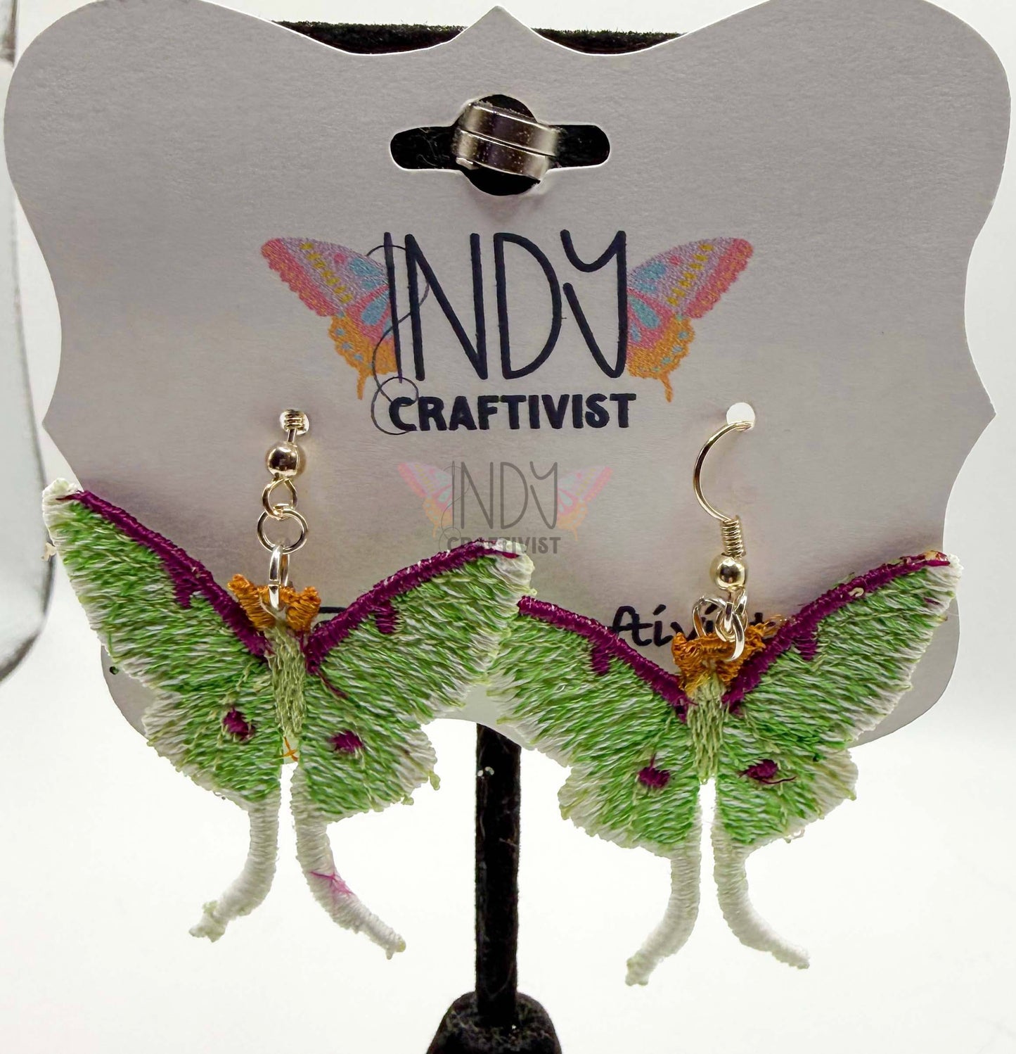 Luna Moth Earrings