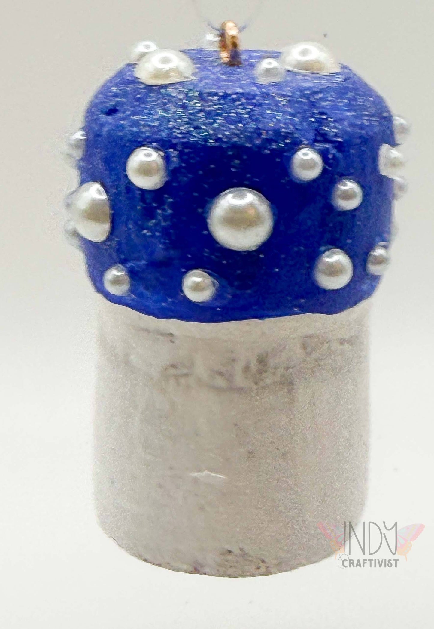 Magic Mushroom With Pearls Car Decor