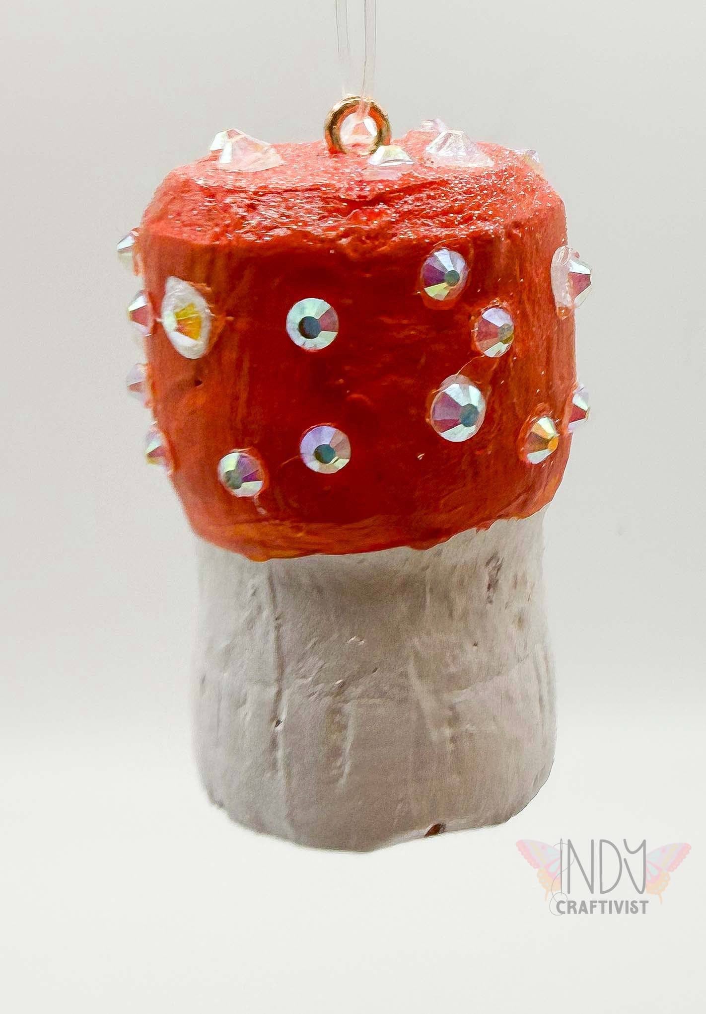 Magic Mushroom Rhinestone Car Decor