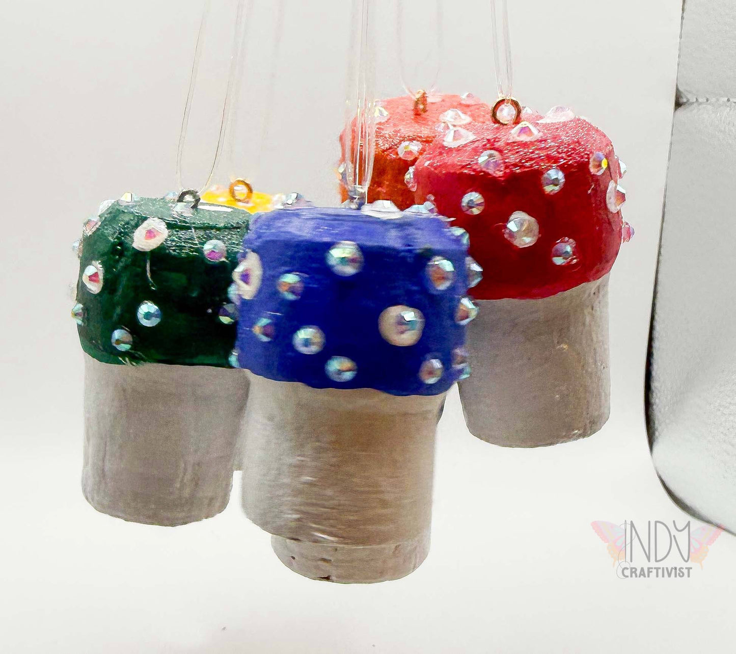 Magic Mushroom Rhinestone Car Decor