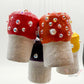 Magic Mushroom With Pearls Car Decor