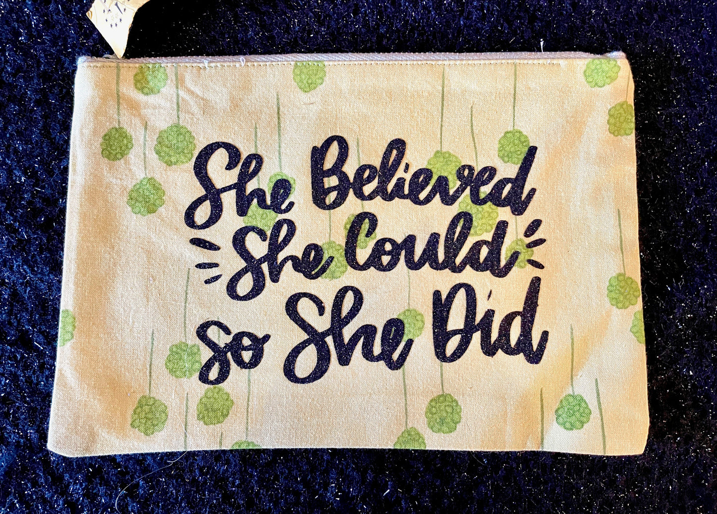 Upcycled Makeup Zipper Pouch