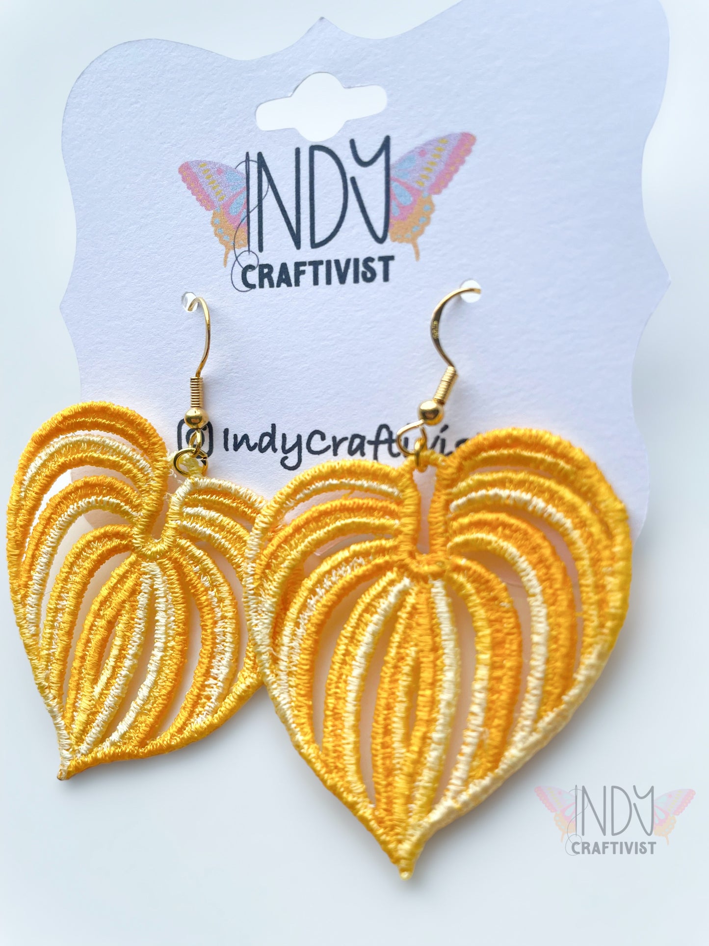 Made-To-Order Monstera Leaf Earrings
