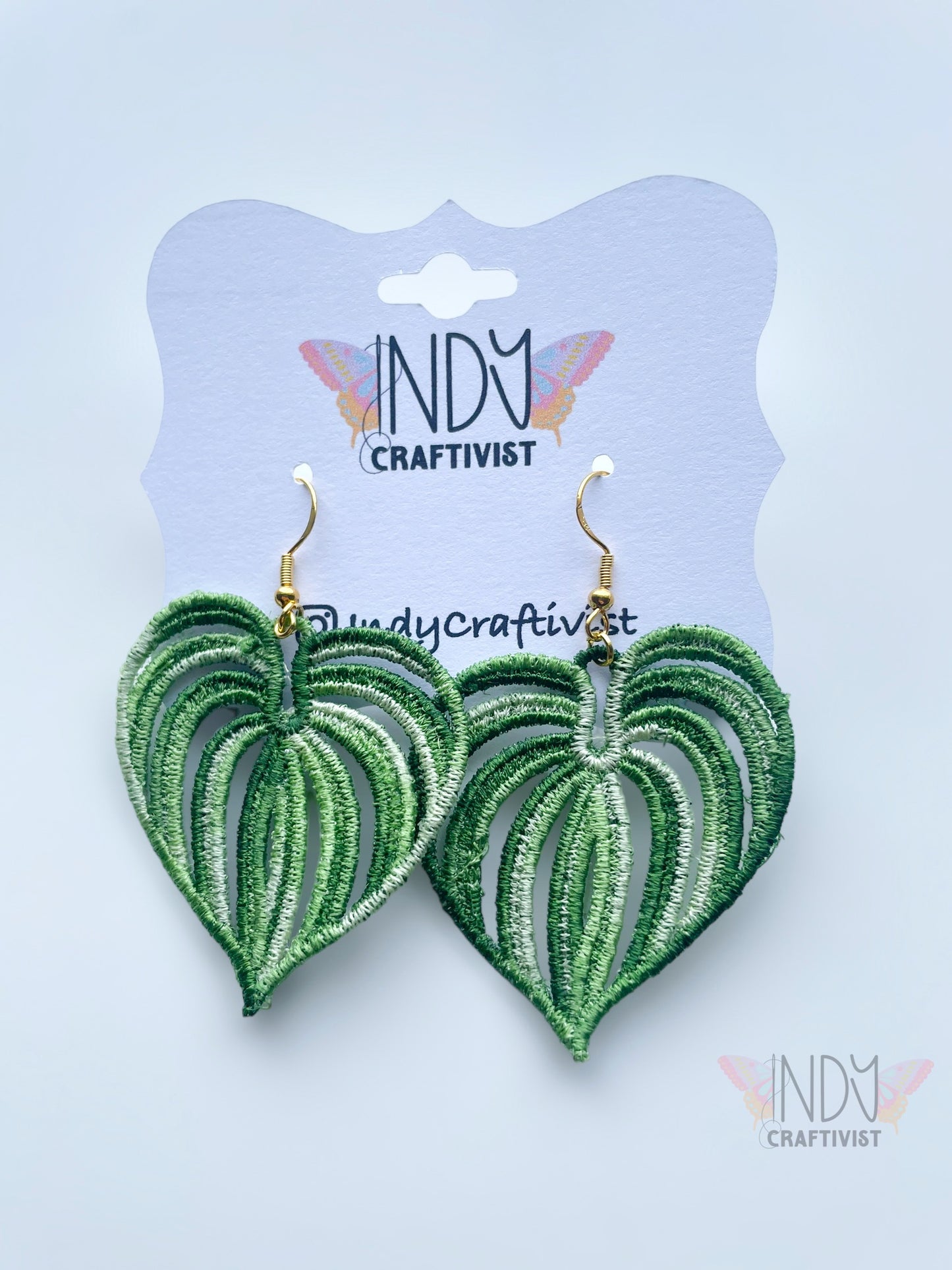 Made-To-Order Monstera Leaf Earrings