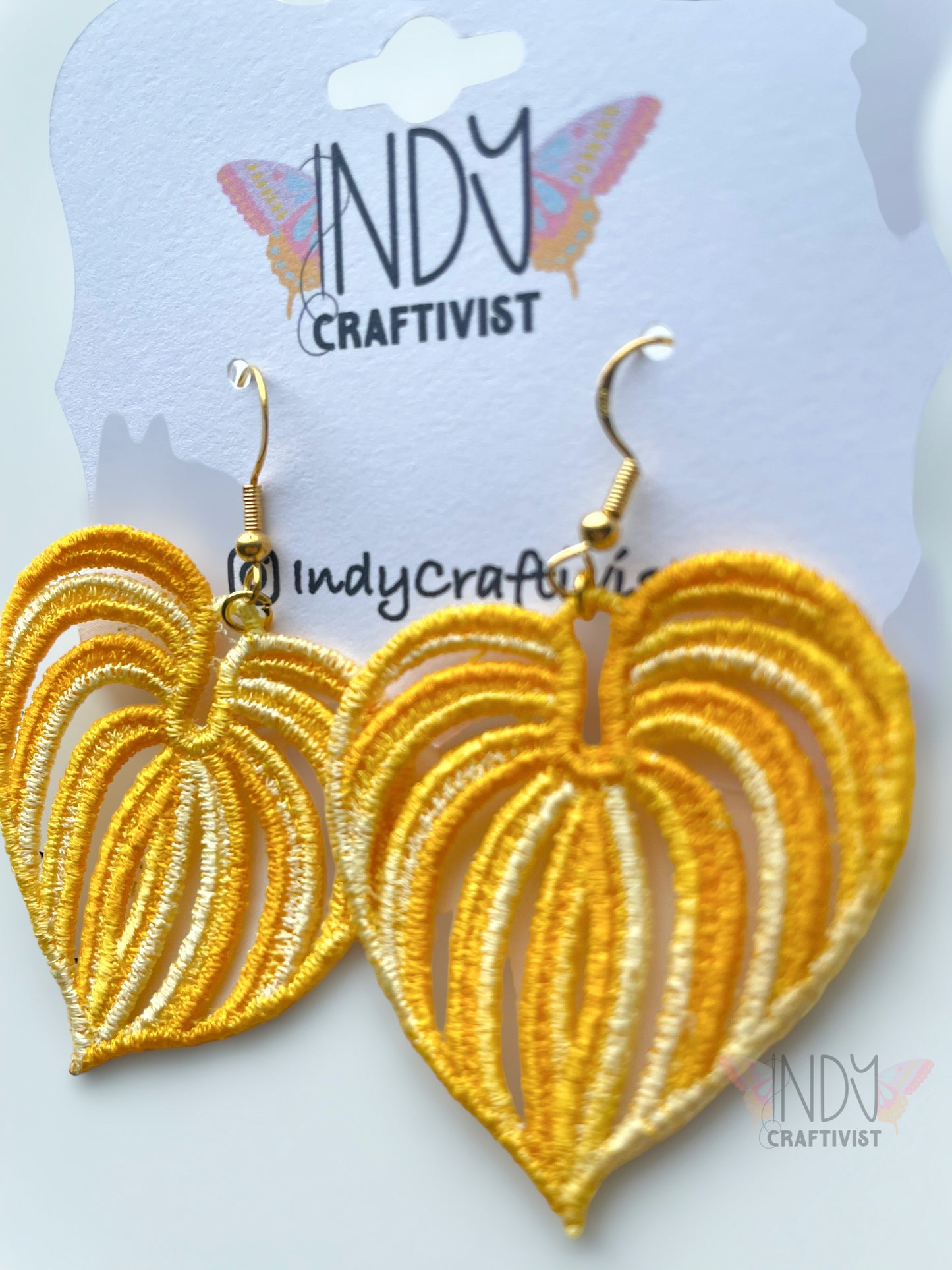Made-To-Order Monstera Leaf Earrings