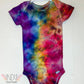 18M Rainbow Scrunch Ice Dyed Onesie