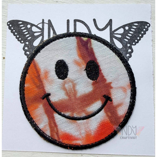 Smiley Face Upcycled Patch