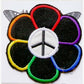 Rainbow Peace Daisy Upcycled Patch