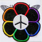 Rainbow Peace Daisy Upcycled Patch