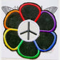 Rainbow Peace Daisy Upcycled Patch