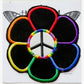 Rainbow Peace Daisy Upcycled Patch