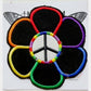 Rainbow Peace Daisy Upcycled Patch