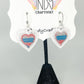 Double Heart Pride Earring