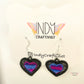 Double Heart Pride Earring