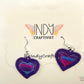 Double Heart Pride Earring