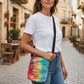 Rainbow Cargo Upcycled Crossbody Pocket Bag