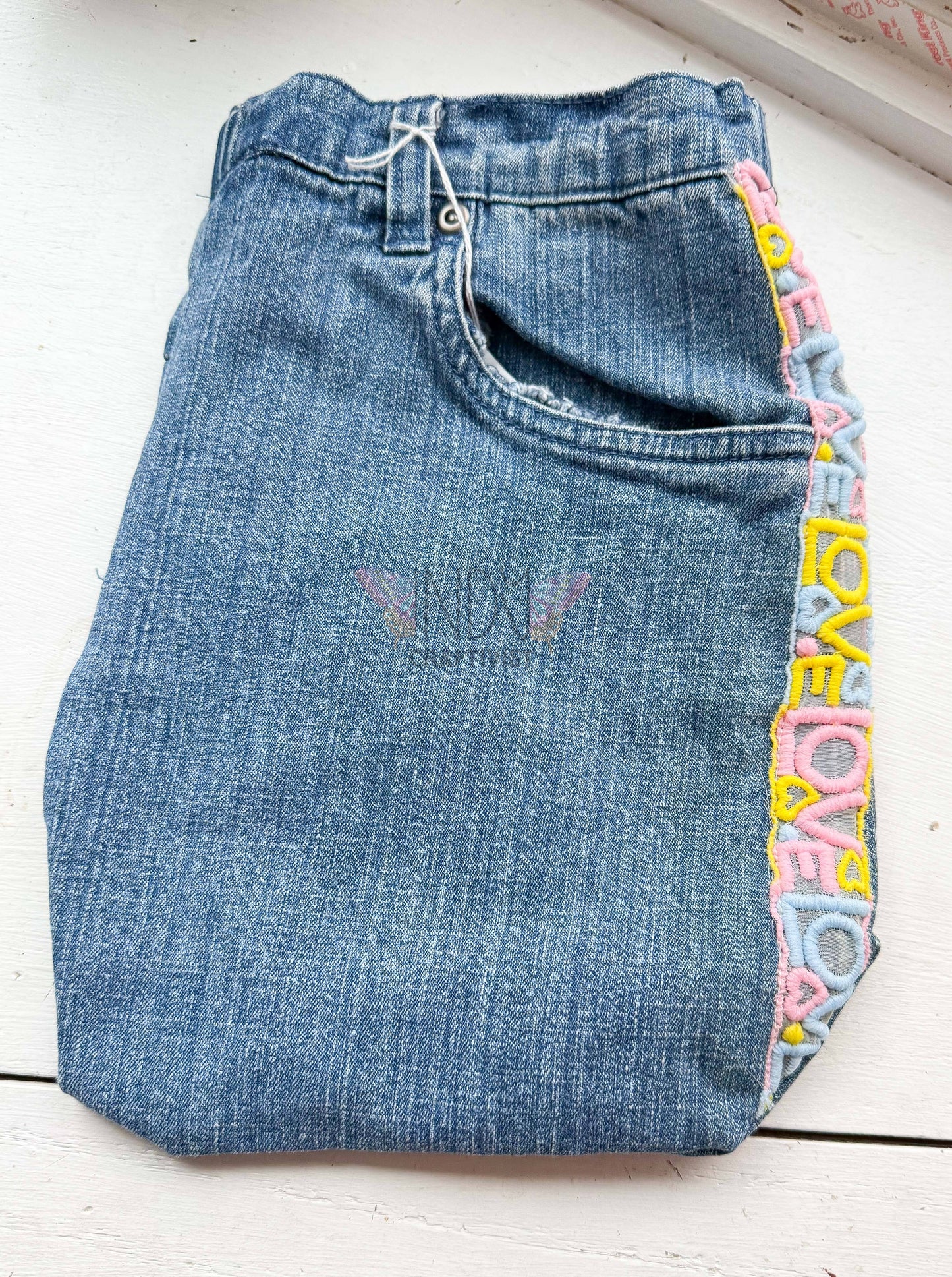 Love Upcycled Crossbody Pocket Bag