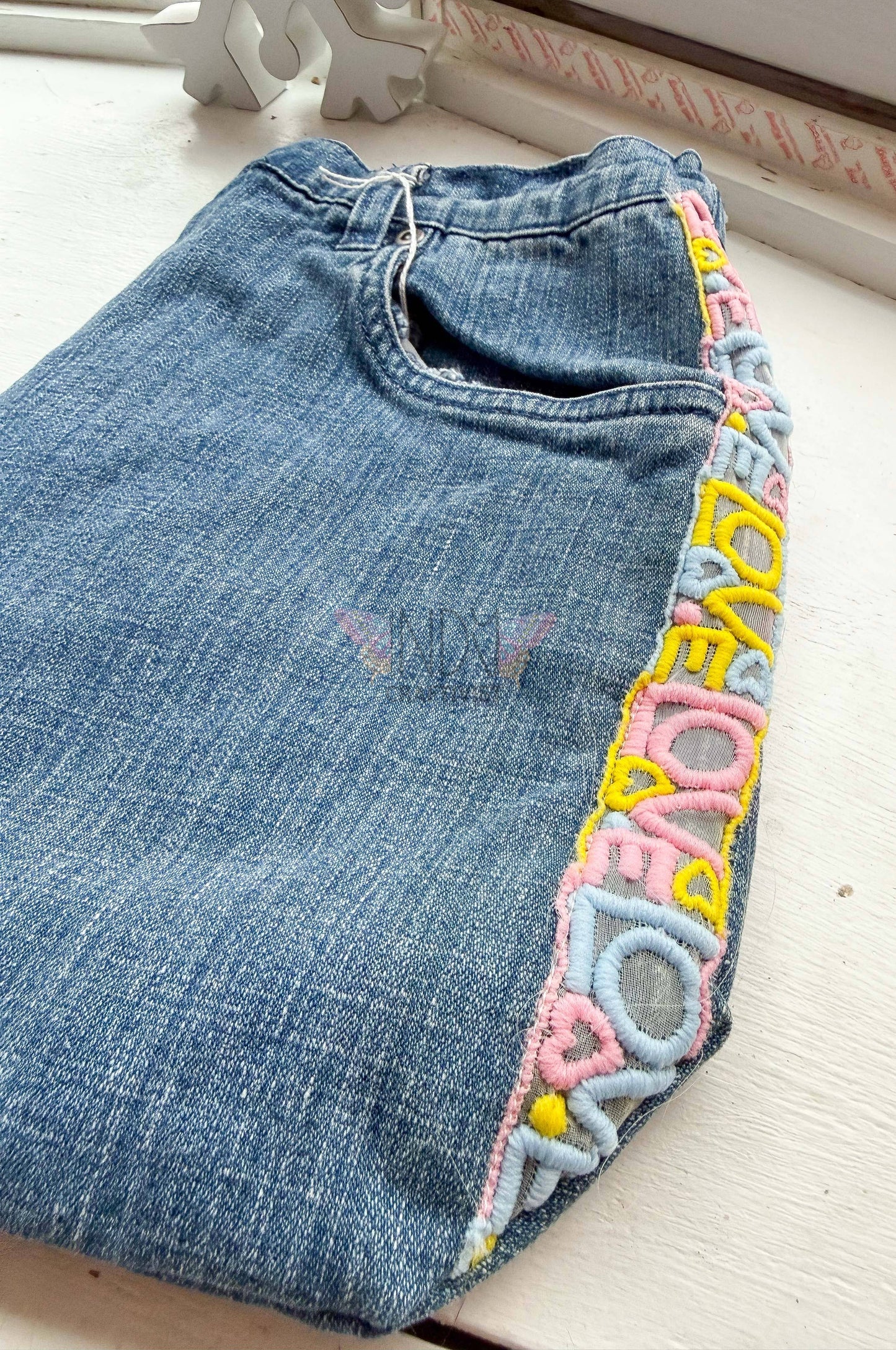 Love Upcycled Crossbody Pocket Bag