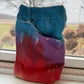 Blue Purple and Red Upcycled Crossbody Pocket Bag