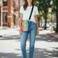 Rainbow Cargo Upcycled Crossbody Pocket Bag