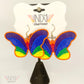 Made-To-Order Rainbow Butterfly Earrings