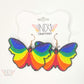 Made-to-Order Rainbow Butterfly Earrings