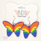 Made-To-Order Rainbow Butterfly Earrings
