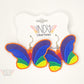 Made-To-Order Rainbow Butterfly Earrings
