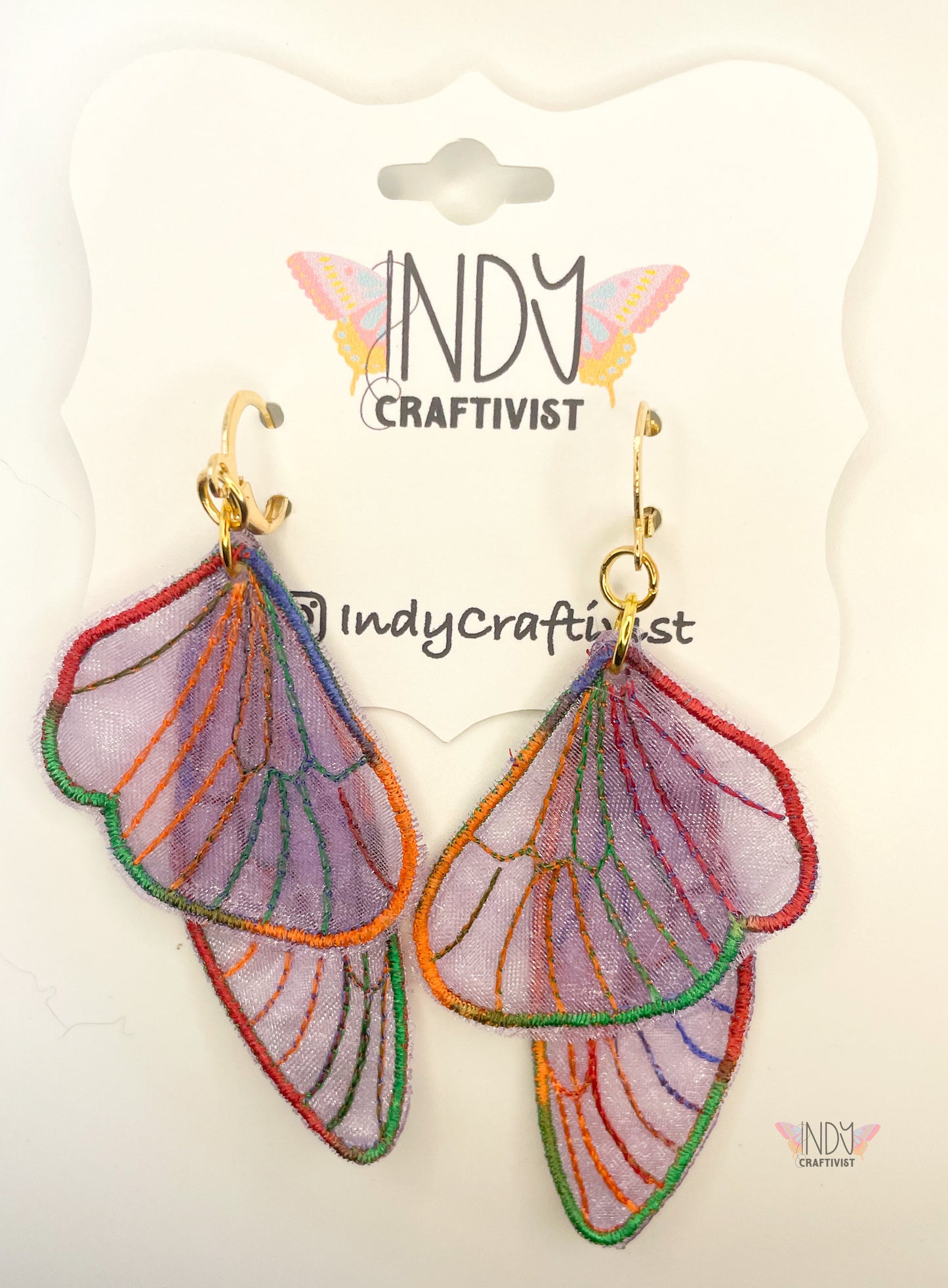 Sheer Butterfly Earrings