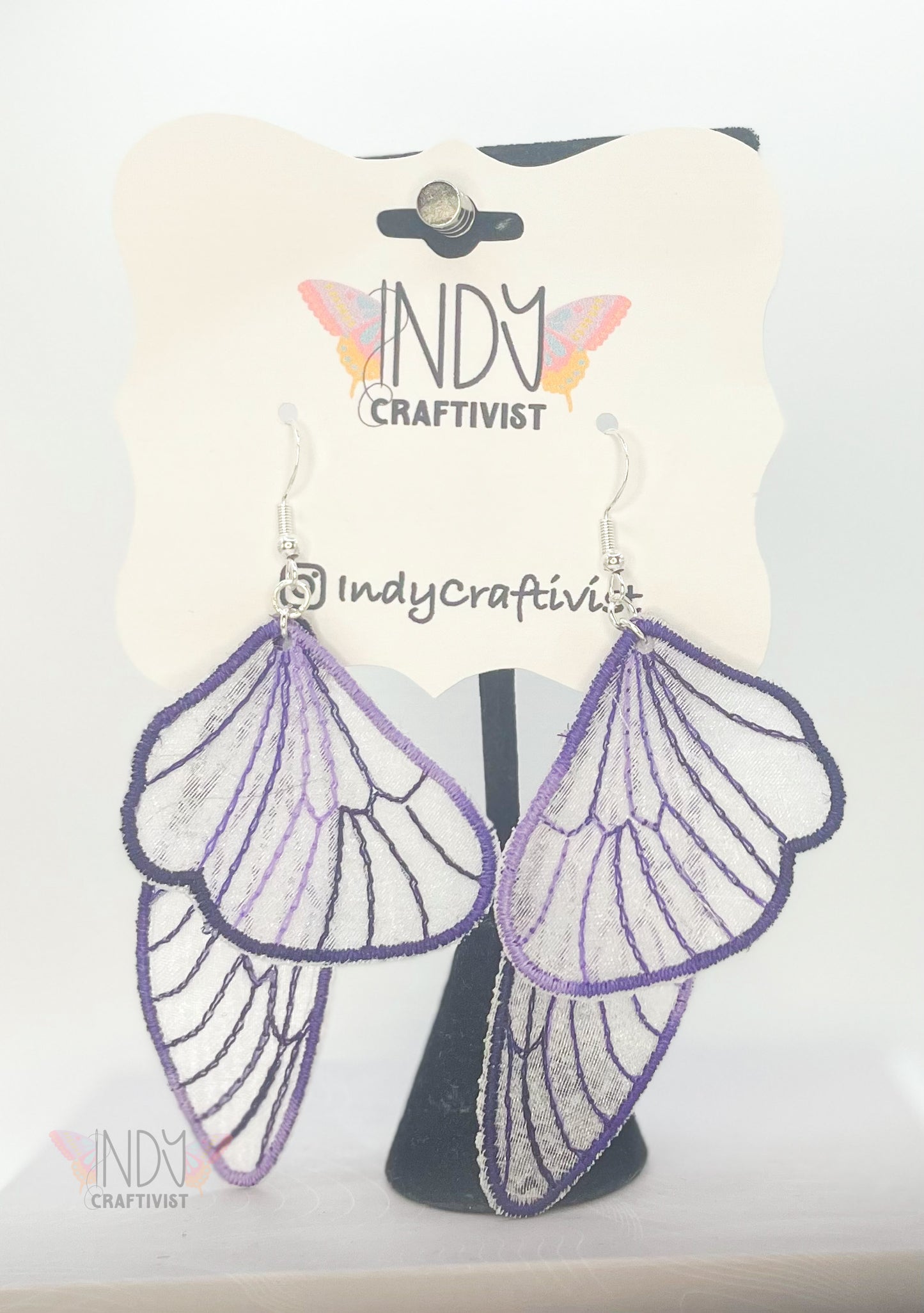 Sheer Butterfly Earrings
