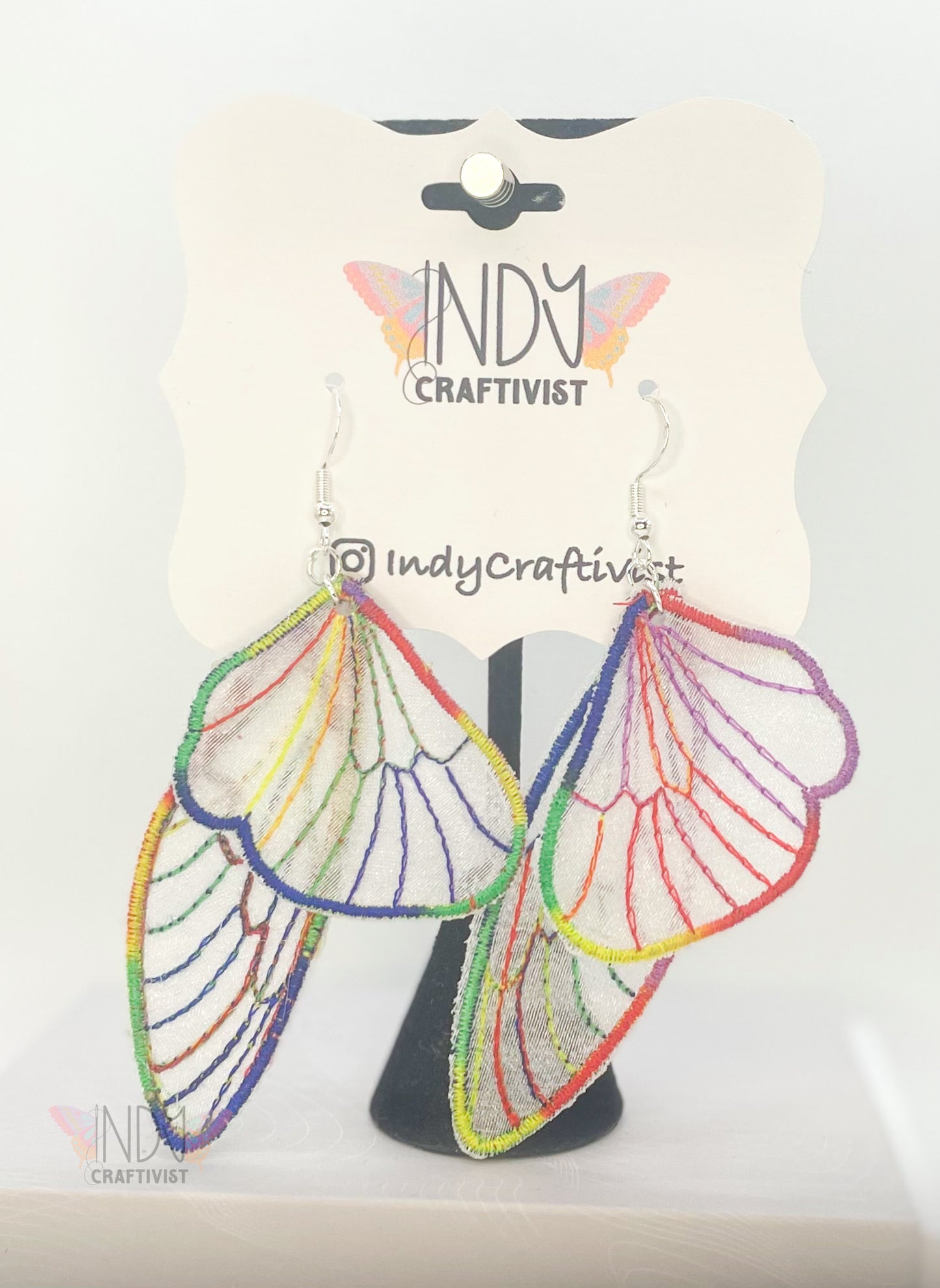 Sheer Butterfly Earrings