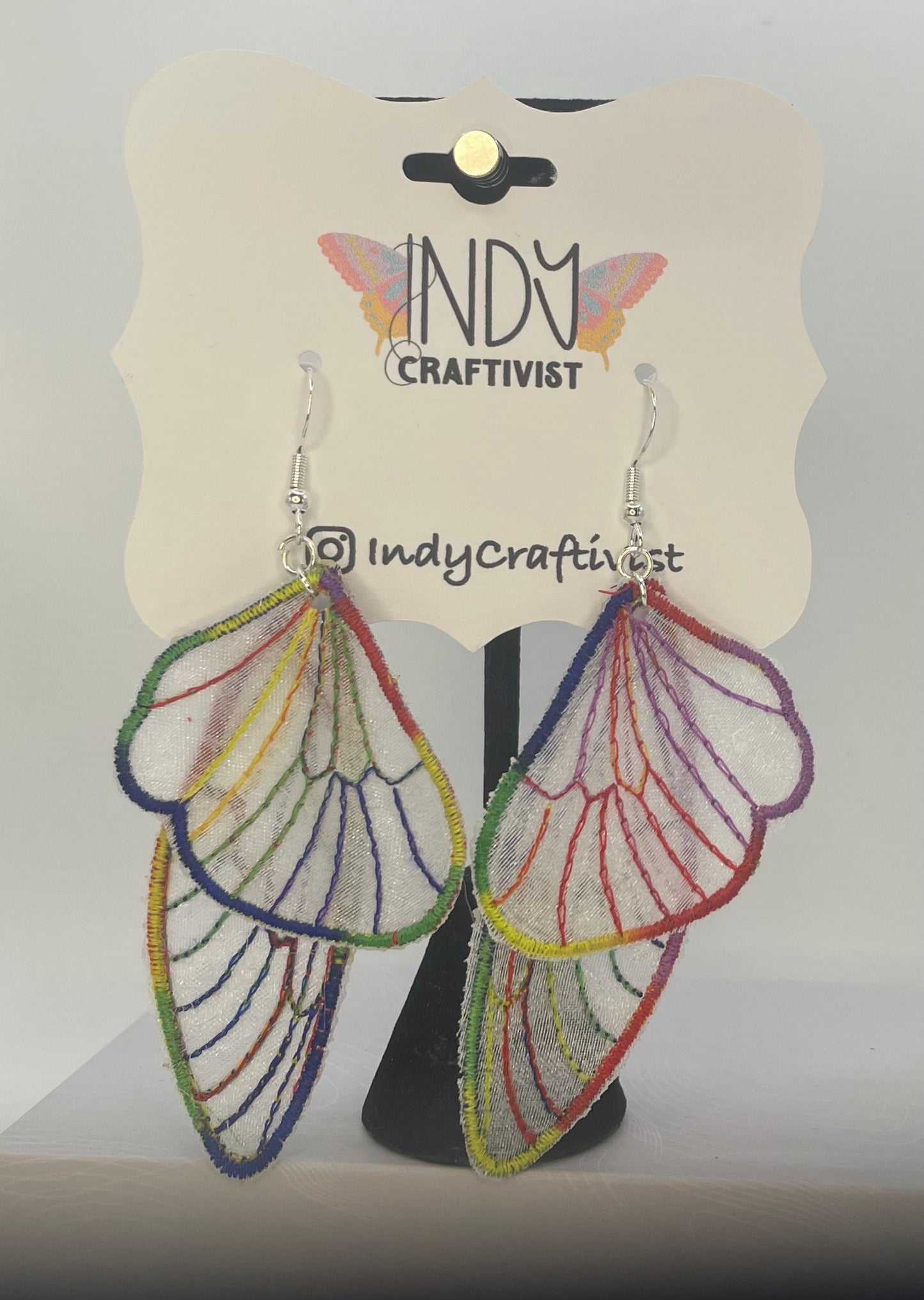 Sheer Butterfly Earrings