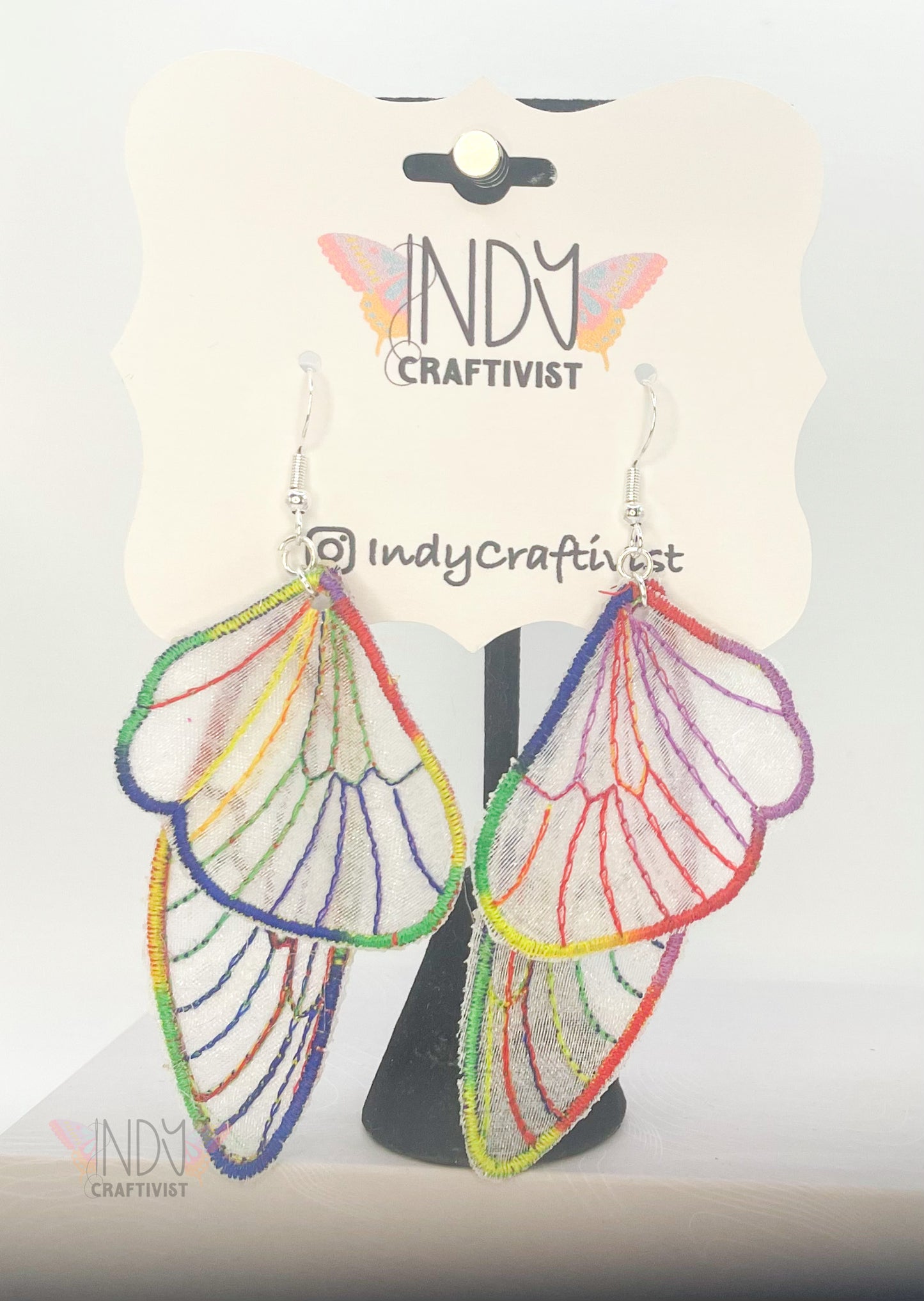 Sheer Butterfly Earrings