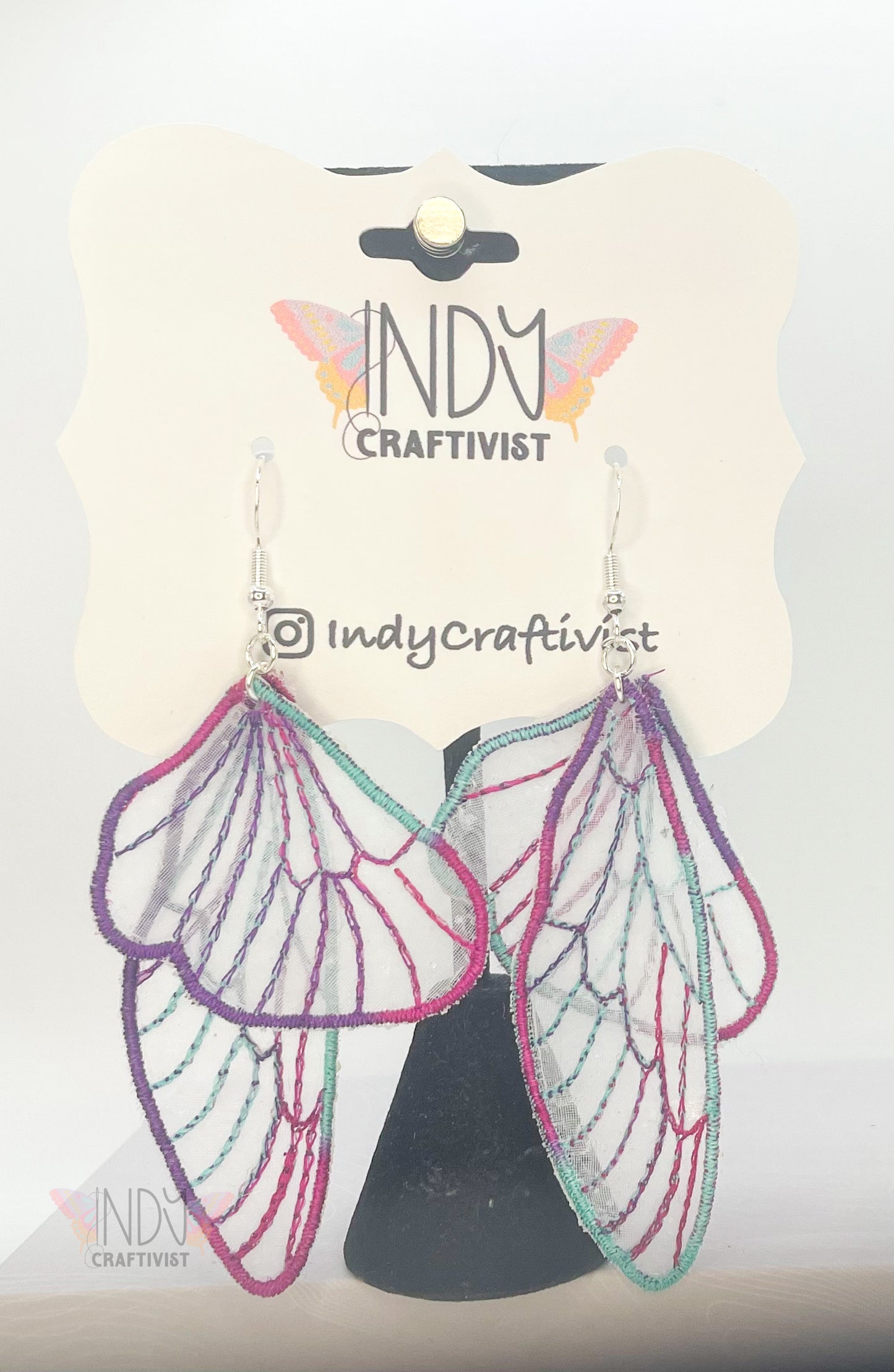 Sheer Butterfly Earrings