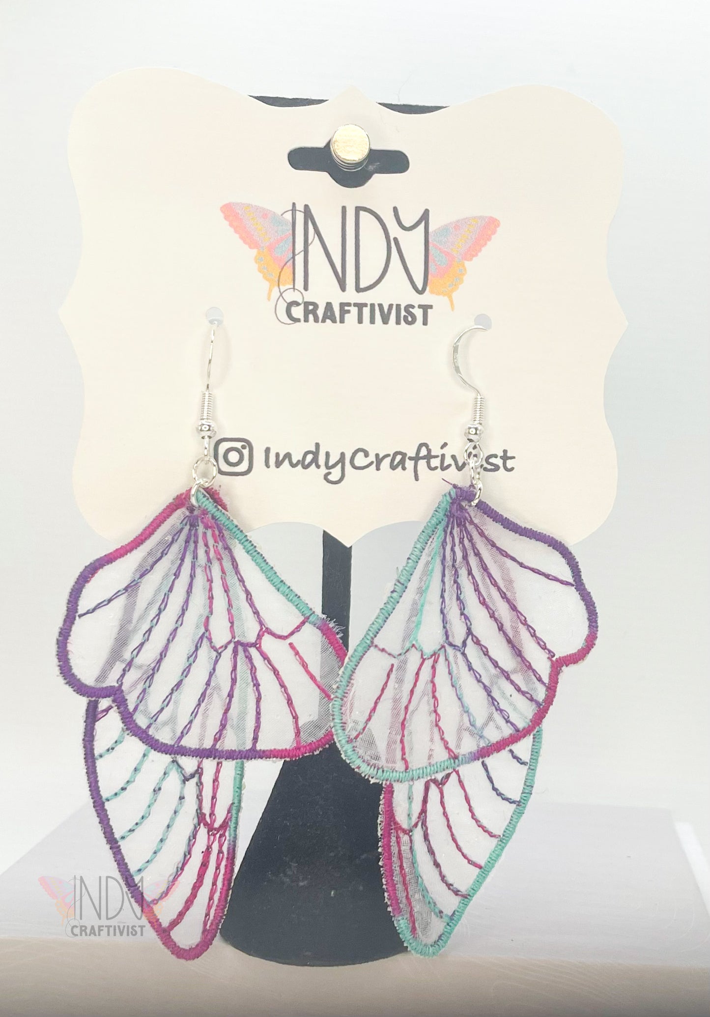 Sheer Butterfly Earrings