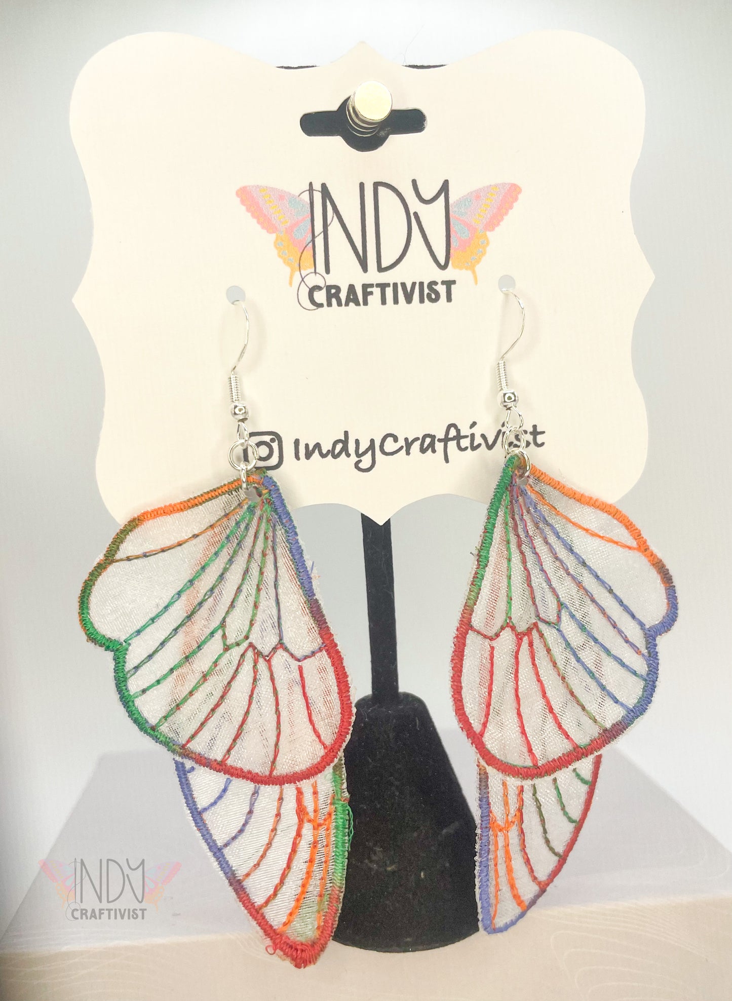 Sheer Butterfly Earrings