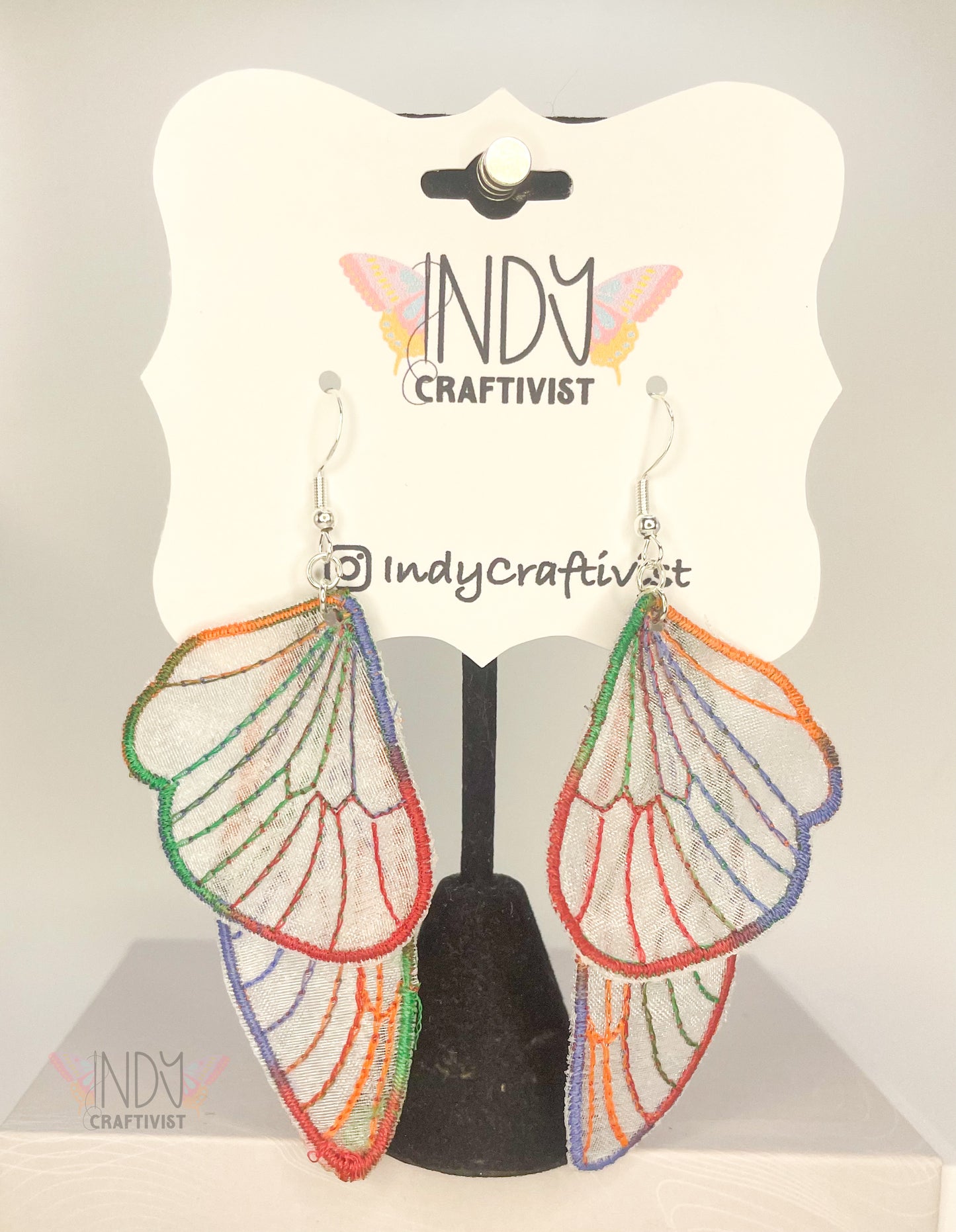 Sheer Butterfly Earrings